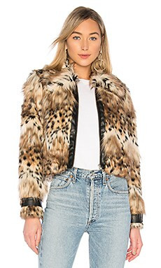 MAJORELLE Kaelyn Coat in Snow Leopard from Revolve.com | Revolve Clothing (Global)