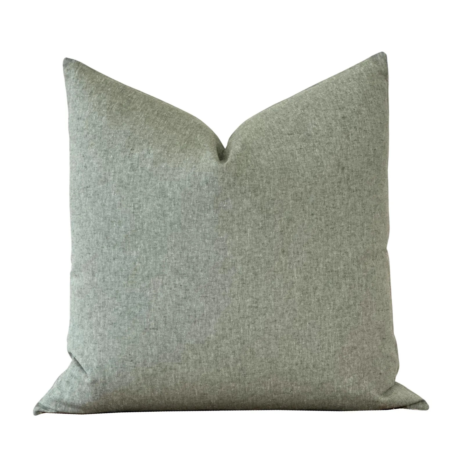 Sage Green Linen Pillow Cover | Handmade Decorative Cushion Cover | Soft Green Textured Throw Pil... | Etsy (Global)