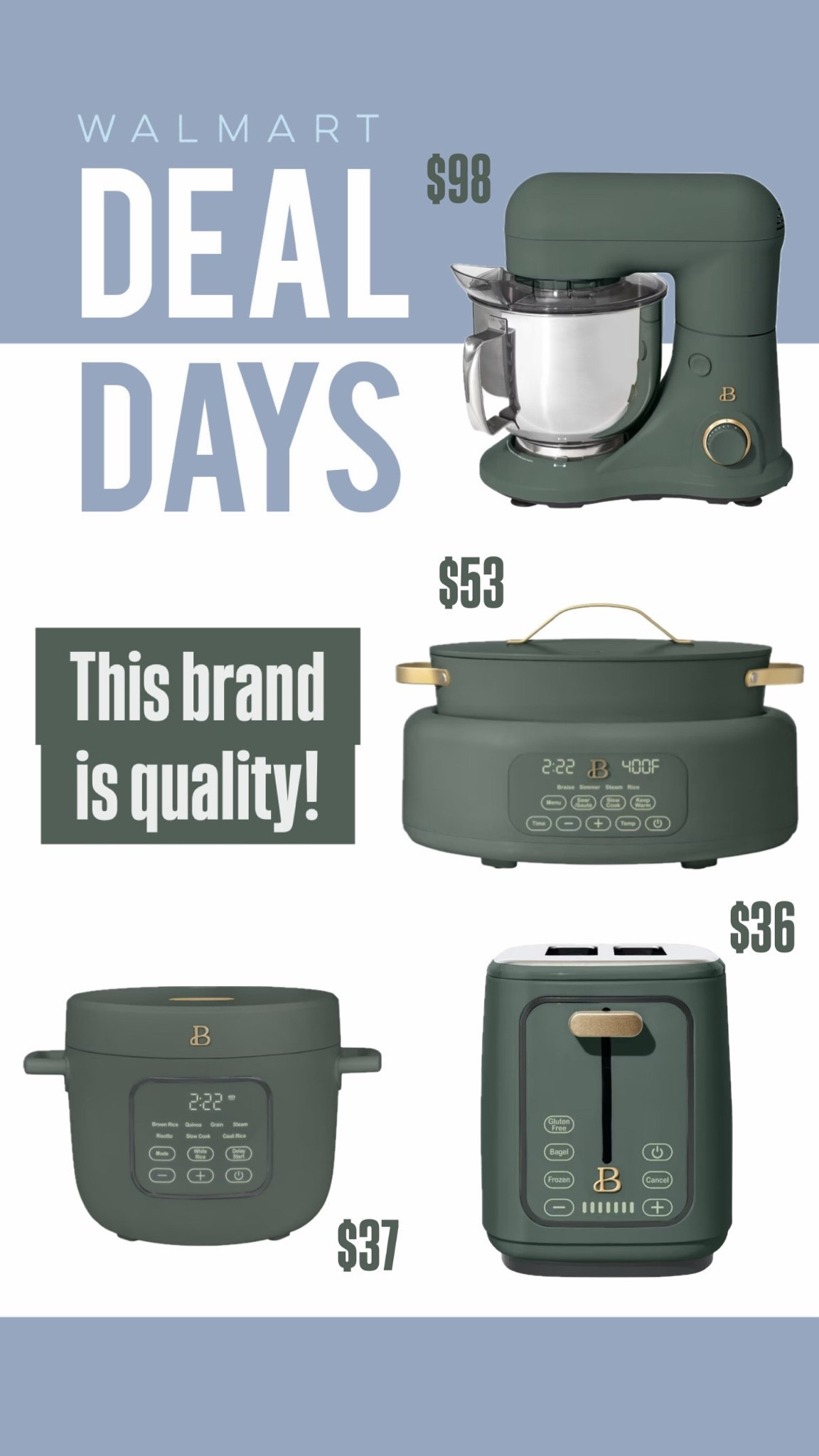 @walmart deal days is bringing you a huge discount on our favorite small appliance brand! We have and use a few of these items and