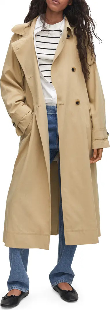 MANGO Fluid Belted Trench Coat | Nordstrom | Nordstrom