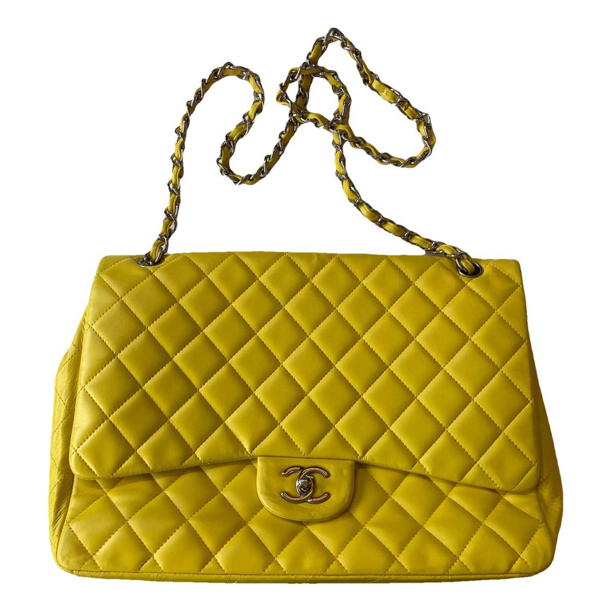 Timeless/classique en cuir sac à main Chanel Jaune en Cuir - 35418985 | Vestiaire Collective (Global)