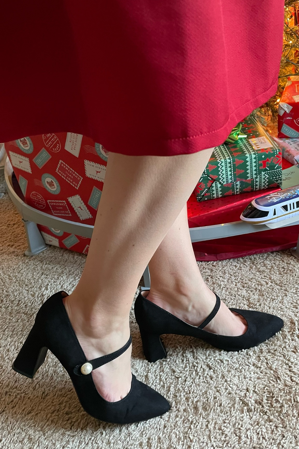 Black Mary Jane block heel with Pearl rhinestone detail. Kate spade look a likes  

#LTKunder100 #LTKshoecrush