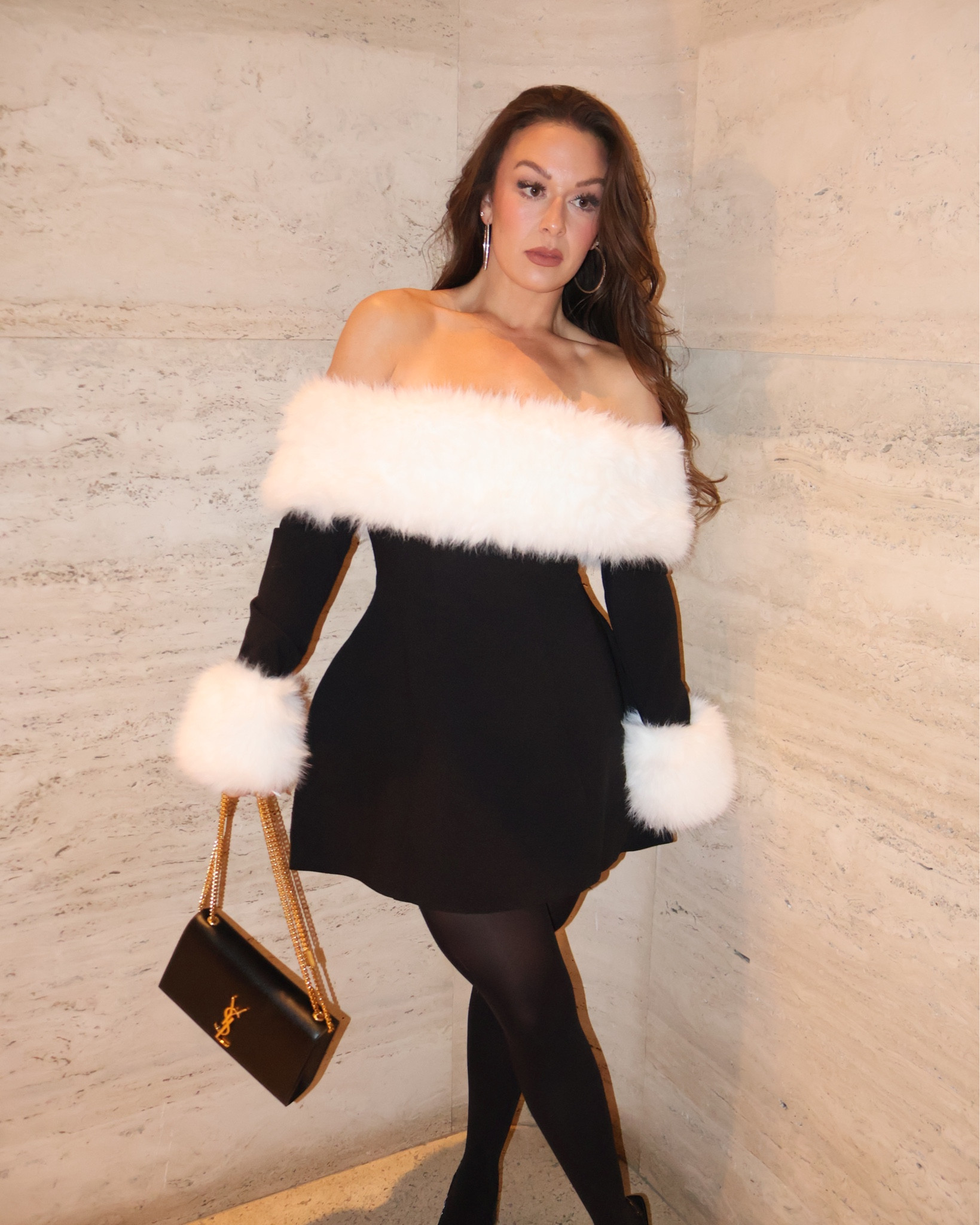 Winter dress 
Cocktail dress 
New York ballet dress 
Black dress 

#LTKSeasonal