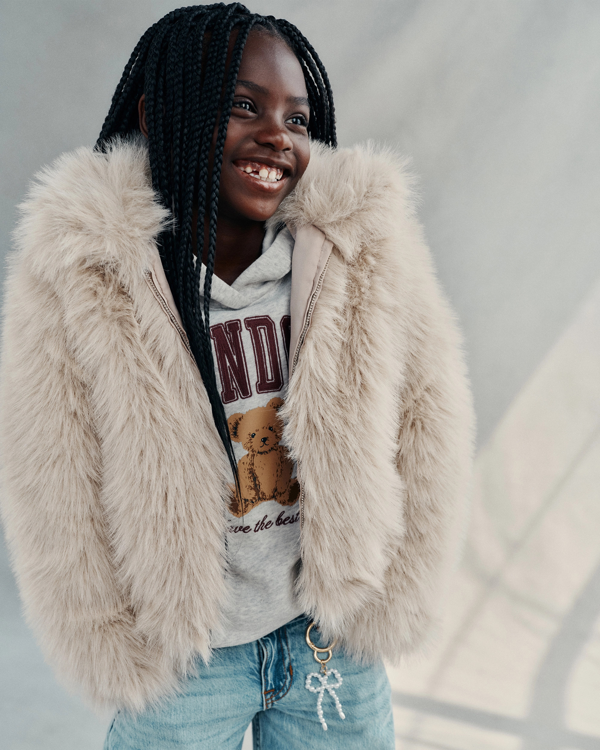 faux fur zip jacket | Abercrombie & Fitch (US)