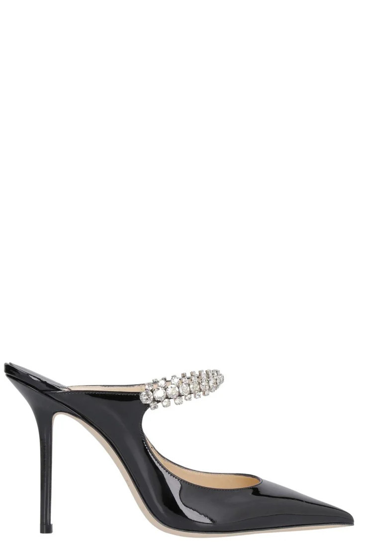 Crystal-Accented Patent Leather Pumps | Shop Simon