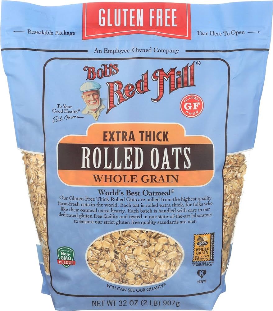 Bob's Red Mill Gluten Free Extra Thick Rolled Oats, 32 Oz | Amazon (US)
