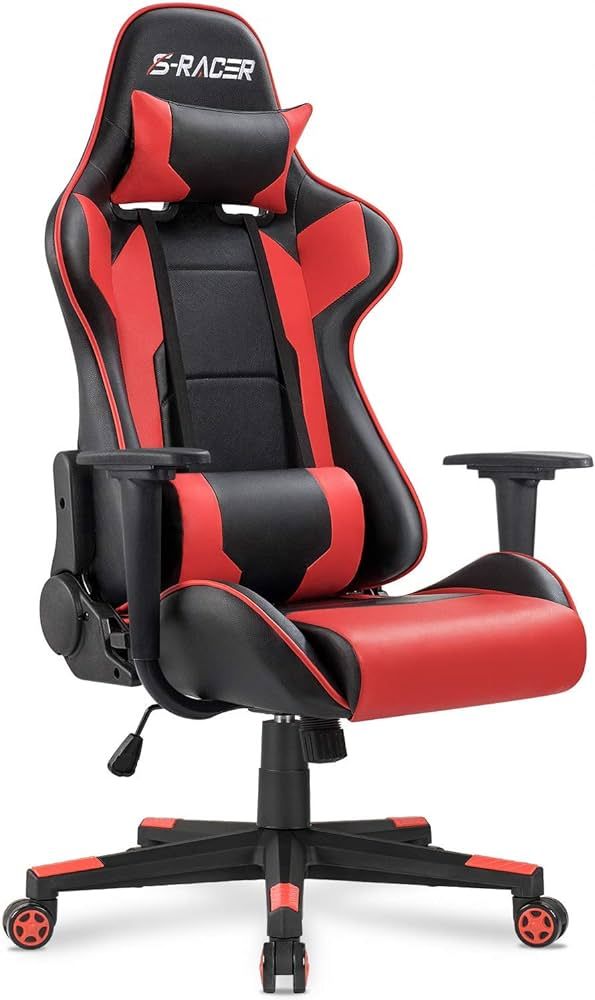 Homall Gaming Chair, Office Chair High Back Computer Chair Leather Desk Chair Racing Executive Er... | Amazon (US)