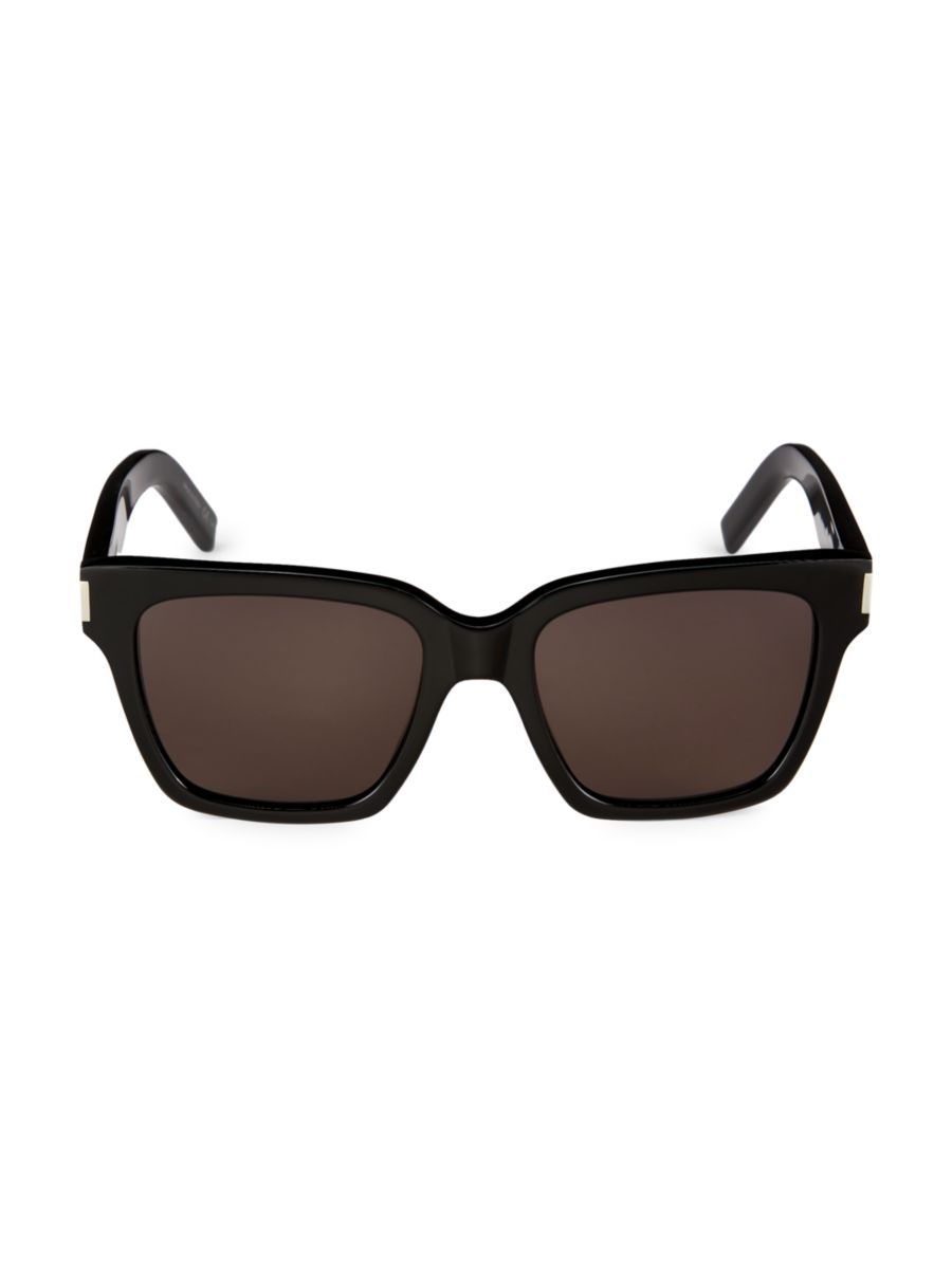 Shop Saint Laurent 54MM Rectangular Sunglasses | Saks Fifth Avenue | Saks Fifth Avenue