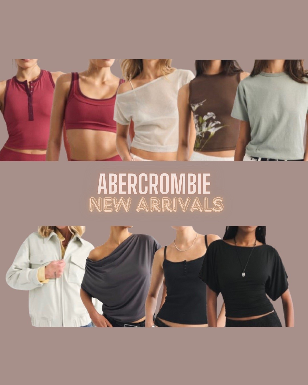 Abercrombie
Workout tops
One shoulder top
Summer tops
