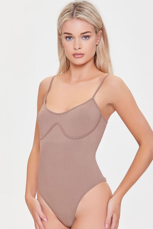 Ribbed Underbust Cami Bodysuit | Forever 21 (US)