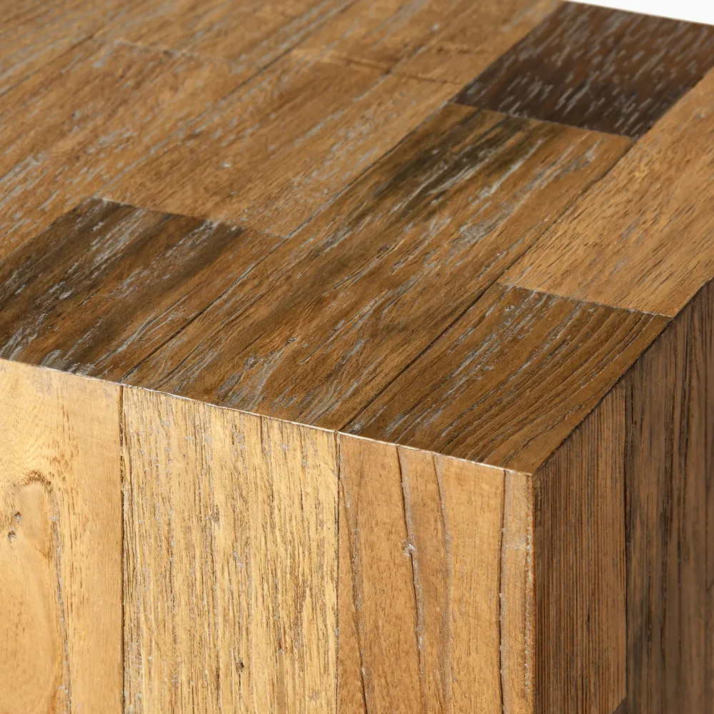 Ole 11" Tall Old Elm Side Table | Hernest