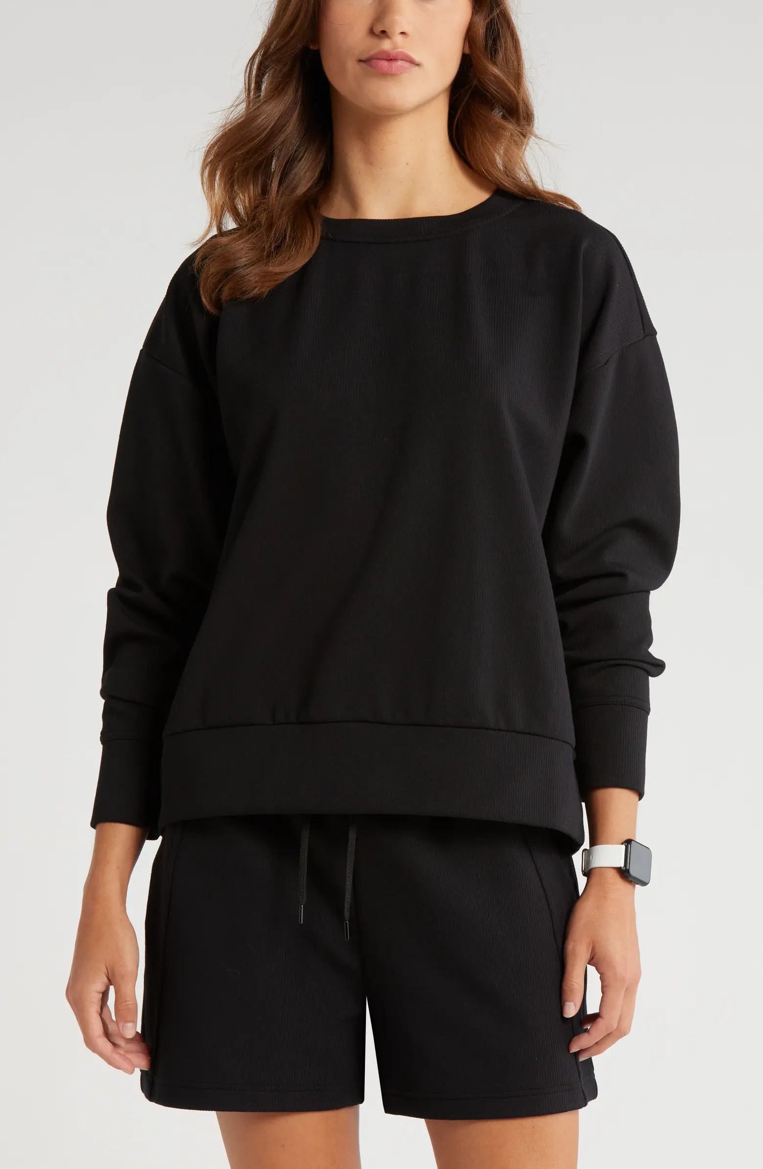 Zella Plush Ottoman Sweatshirt | Nordstrom | Nordstrom