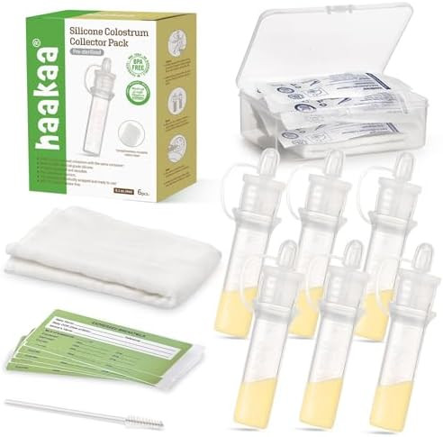 haakaa Colostrum Collector Kit for Newborns, 4ml-6pcs | Amazon (US)