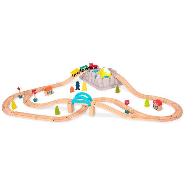 B. toys Wooden Train Set - Wood &#38; Wheels | Target