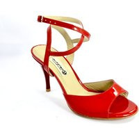 Women's Tango Shoes, Open Heel, in Red, Black Or Beige Patent Leather | Etsy (US)