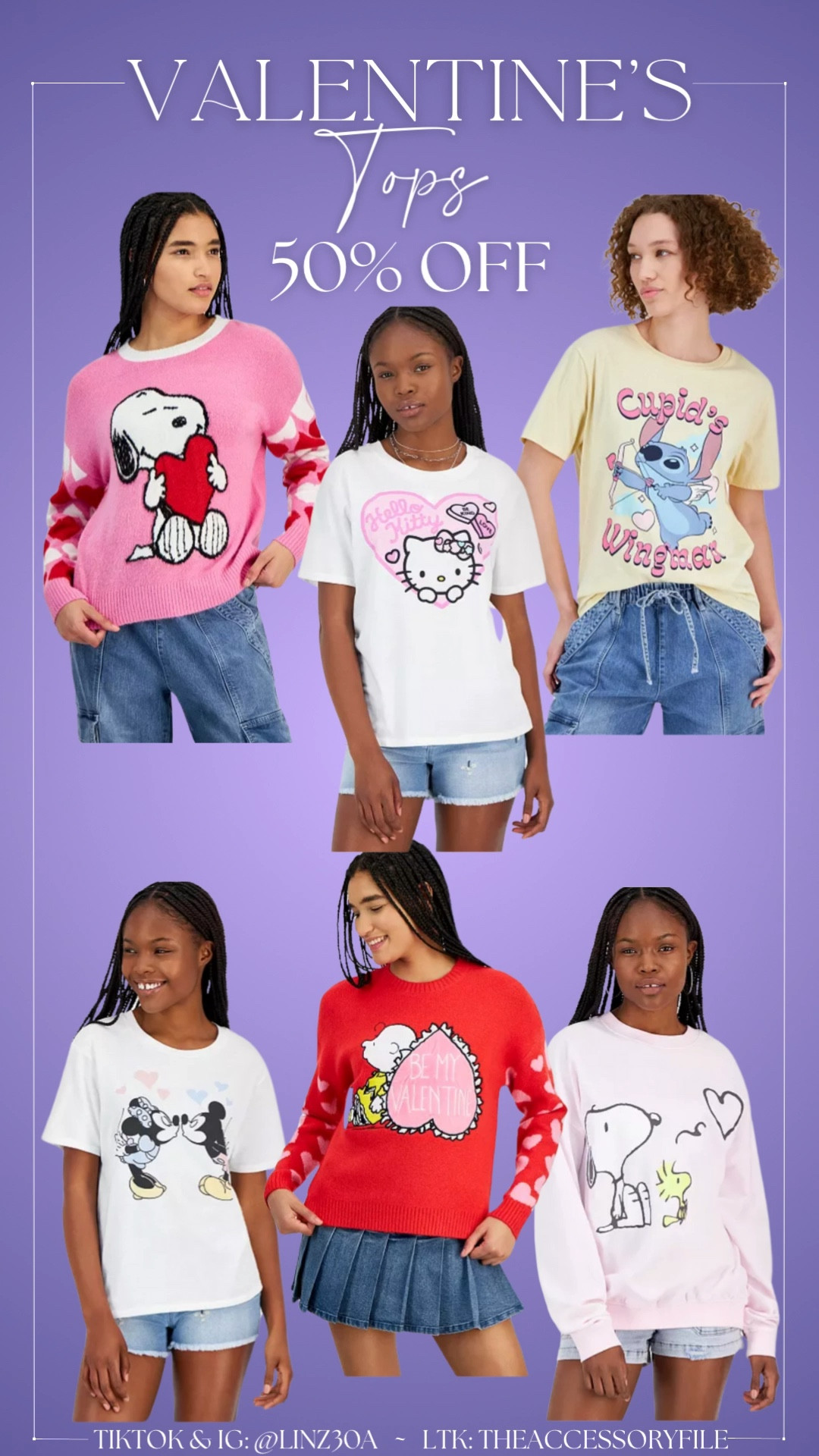 Valentine’s Day tops 50% off! 

*deals subject to change 

Graphic tee, graphic sweatshirt, Valentine’s Day outfit 



#LTKSeasonal #LTKSaleAlert #LTKWatchNow