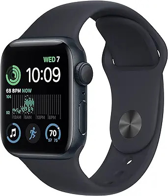 Apple Watch SE (2nd Gen) [GPS 40mm] Smart Watch w/Midnight Aluminum Case & Midnight Sport Band - ... | Amazon (US)