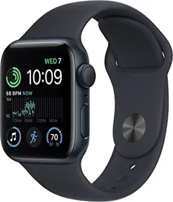 Apple Watch SE (2nd Gen) [GPS 40mm] Smart Watch w/Midnight Aluminum Case & Midnight Sport Band - ... | Amazon (US)