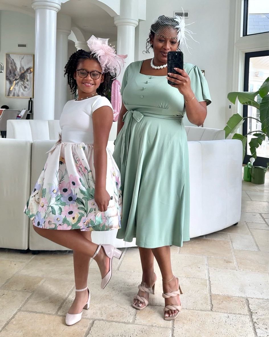 Mommy & Me Tea Party Looks. Zoes dress is actually on sale for $20 right now!

The material on my dress is very forgiving. If in-between sizes, size down!!

#LTKKids #LTKFamily #LTKMidsize