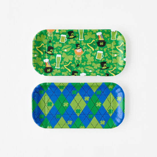 St. Patrick's Day Melamine Mini Tray (Sold Individually) | Ellie and Piper