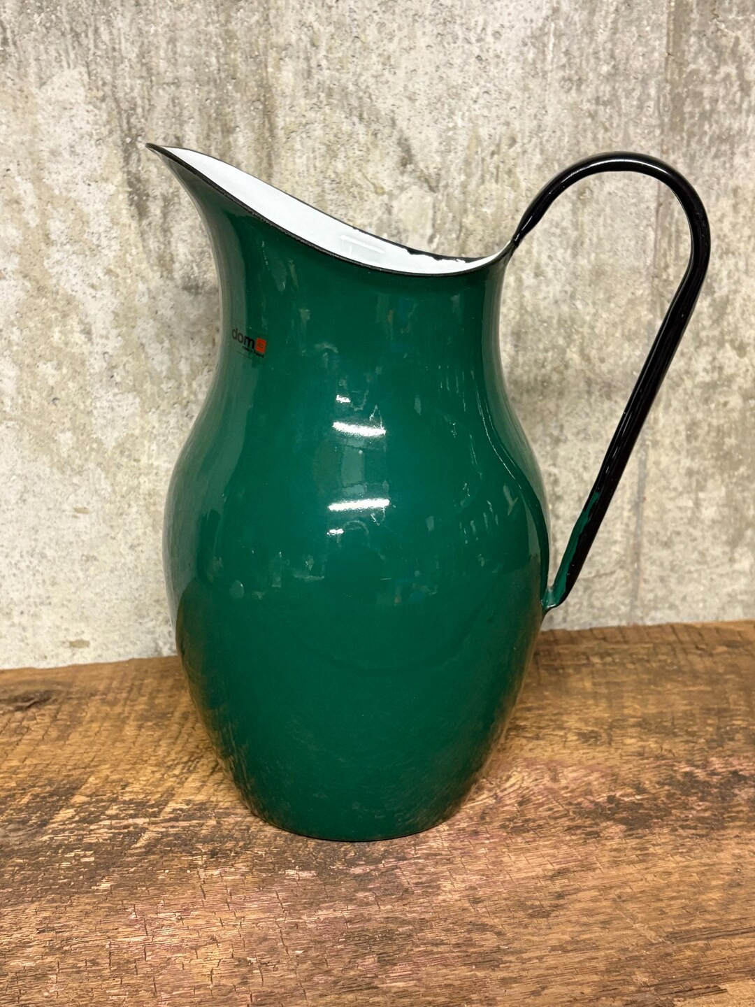 Green Enamel Pitcher, Dom HP, Made in Poland, Enamelware, Enamel Water Pitcher, Green Metal Pitch... | Etsy (US)