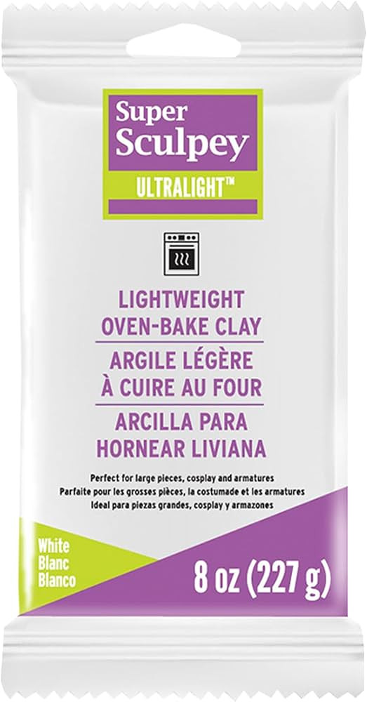 Polyform Super Sculpey Ultralight White, Lightweight, Non Toxic. Soft, Sculpting Modeling Polymer... | Amazon (US)