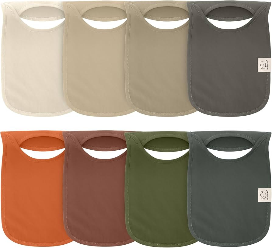 8-Pack Baby Bibs for Boys, Girls - Pull-on Bibs for Baby Girl, Baby Boy, Baby Girl Bib, Baby Boy ... | Amazon (US)
