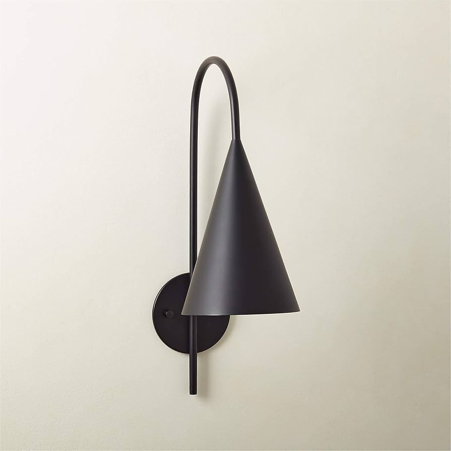 Metal Wall Sconce 10" Wx6 Dx19 H (Matte Black) Piffle Black Wall Sconce | Amazon (US)