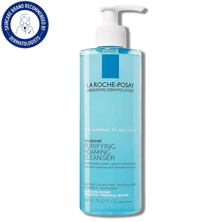 La Roche-Posay Toleriane Purifying Foaming Facial Cleanser, 13.52 fl oz | Walmart (US)