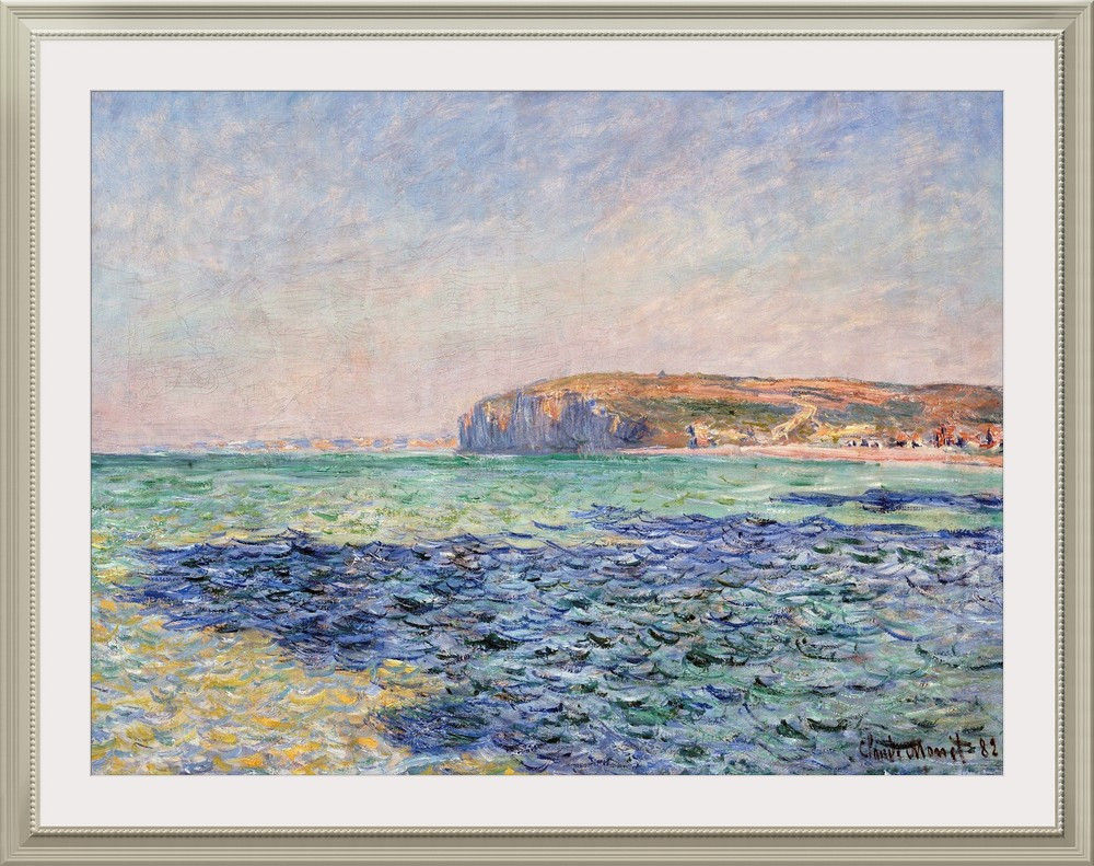Shadows On The Sea - The Cliffs At Pourville Wall Art | Great Big Canvas - Dynamic