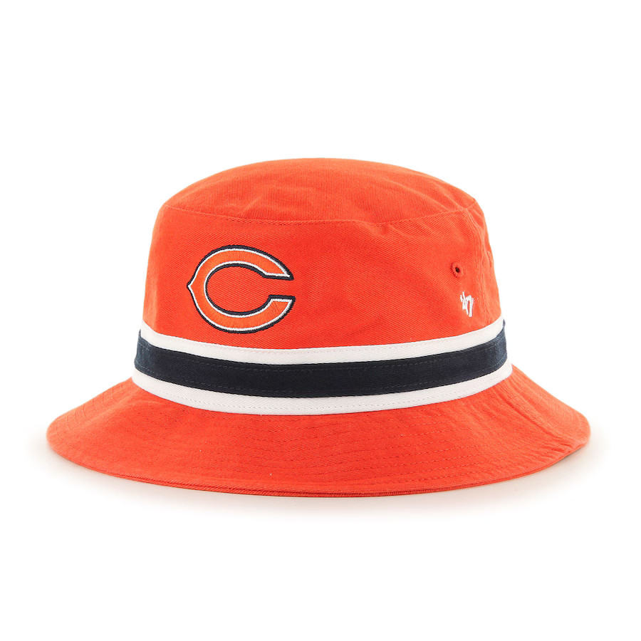 Chicago Bears '47 Striped Bucket Hat - Orange | Fanatics
