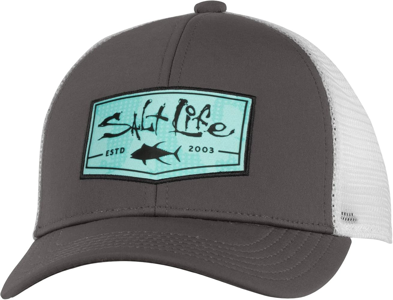 Salt Life Boys' Aqua Badge Youth Mesh Hat | Amazon (US)