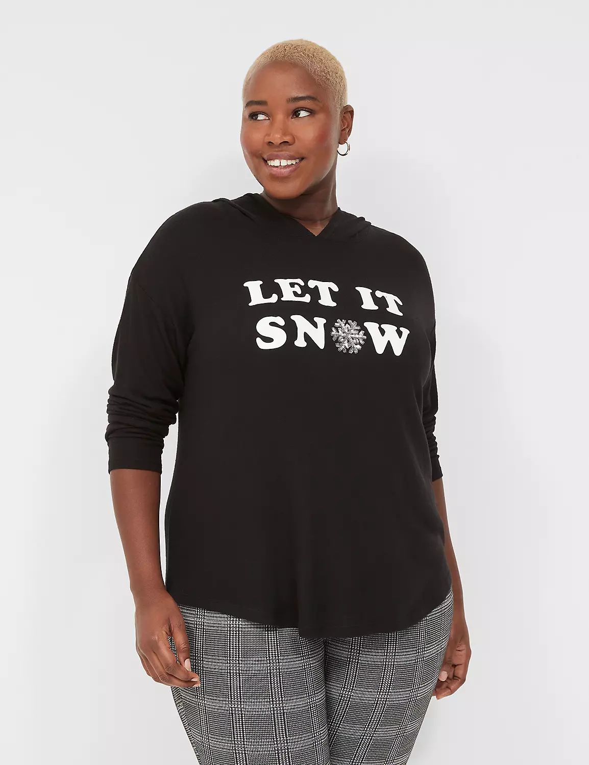Let it Snow Graphic Hoodie Sweatshirt | LaneBryant | Lane Bryant (US)