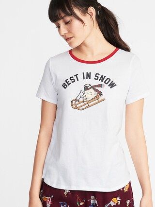 EveryWear Holiday-Graphic Tee for Women | Old Navy US