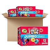 Kellogg's Froot Loops Jumbo Snax Cereal Snacks, Kids Snacks, Fruit Flavored, Original (4 Boxes, 4... | Amazon (US)