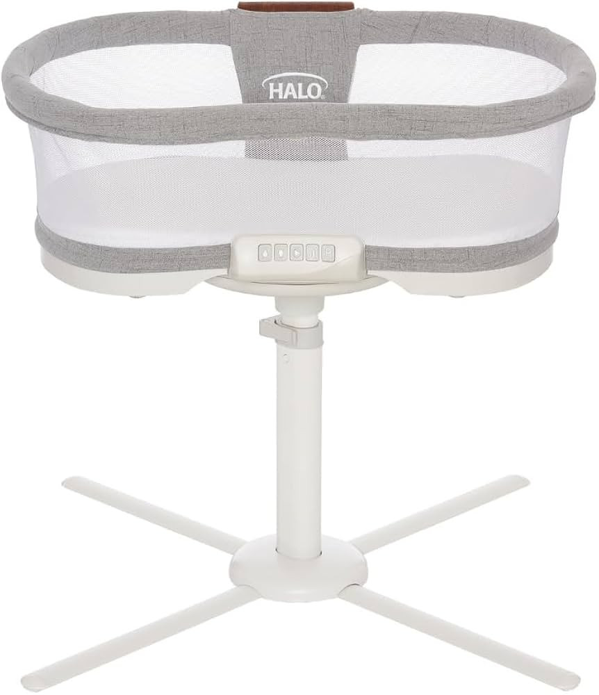 HALO BassiNest Luxe Swivel Sleeper - Over-Bed Baby Bassinet with 360° Rotation, Vibrations, Whit... | Amazon (US)