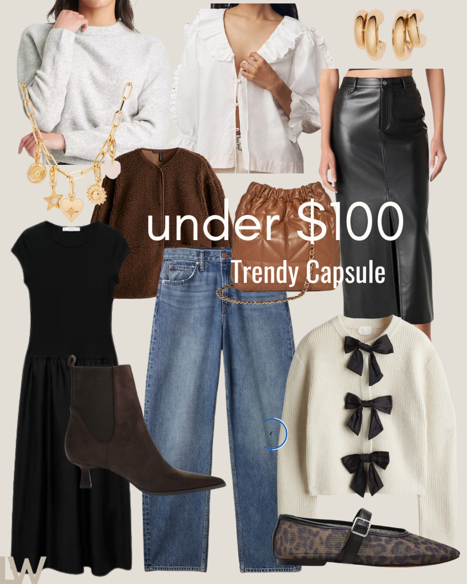 under $100 ~trendy capsule~ looks 🤎 shop my favorite on trend looks here ✨

#LTKStyleTip