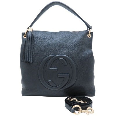 GUCCI Shoulder bag Soho 2Way 536194 Leather Black OUTLET/352815 | eBay UK