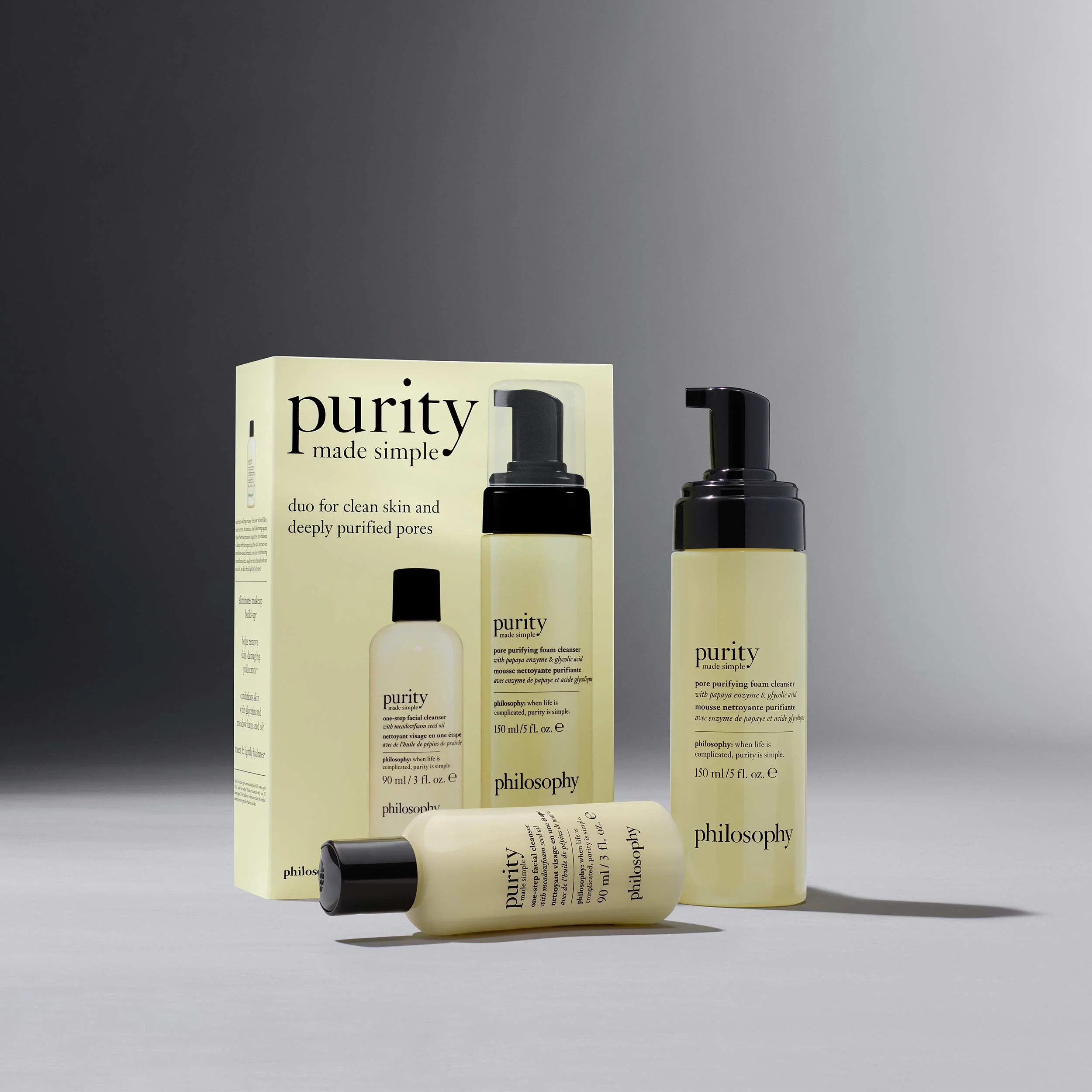 pore minimizing cleansing set | Philosophy