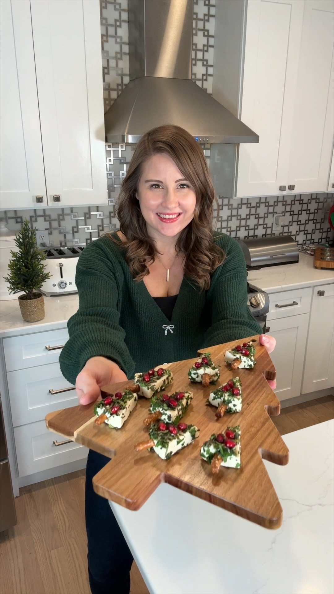 🎄 Looking for a festive and easy holiday appetizer? These Christmas tree cheese wedges are the cutest addition to your holiday spread! ❤️ Start with soft cheese wedges, add pretzel stick ‘trunks,’ and decorate with herbs for a nice green color and pomegranate seeds for ornaments. They’re almost too adorable to eat! Perfect for holiday parties or family nights. 🧀✨ #HolidayEntertaining #FestiveSnacks #ChristmasCheeseBoard #HolidayInspo #ChristmasParty


#LTKHoliday #LTKFamily #LTKHome