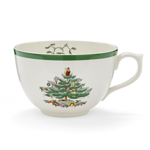 Spode Christmas Jumbo Mug - 20oz Porcelain Oversized Holiday Coffee Cup with Handle, Dishwasher & Microwave Safe - Seasonal Ceramic Mug for Elegant Dining & Tableware Gifting Ideas | Amazon (US)