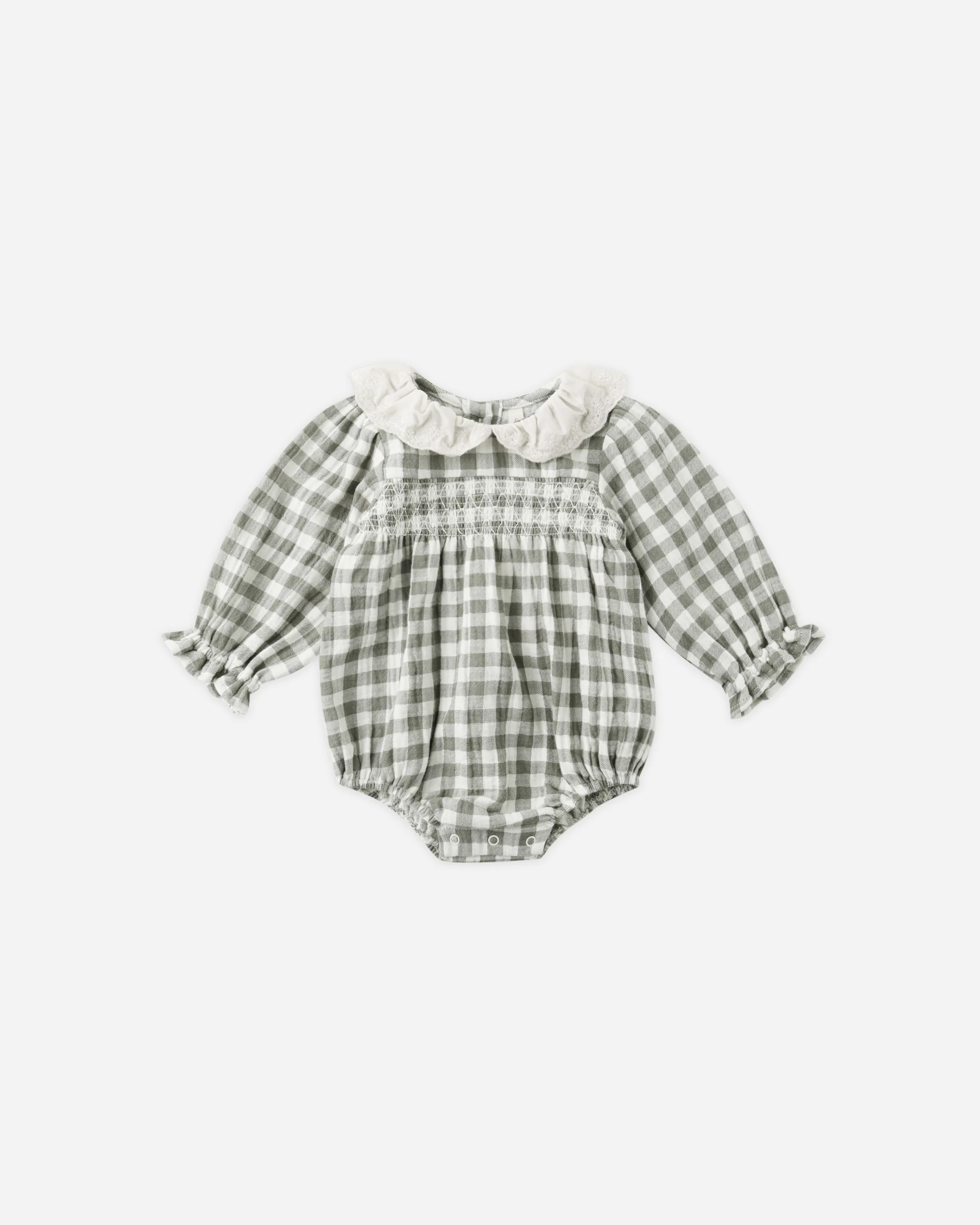 Callie Romper || Forest Check | Rylee + Cru