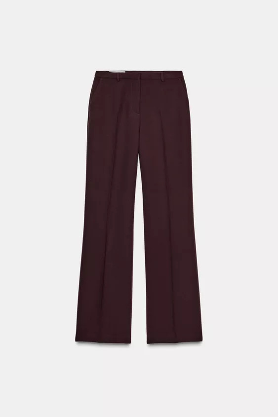 HIGH-WAIST STRAIGHT-LEG TROUSERS | Zara US