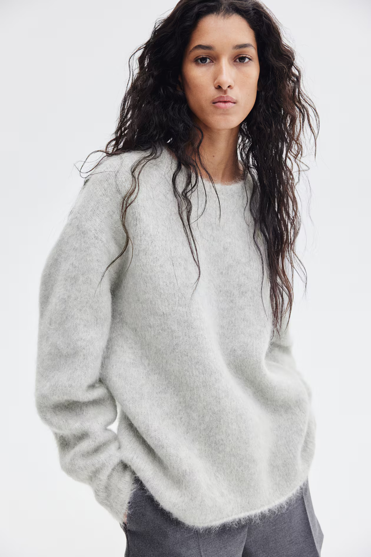 Pullover aus Mohairmix - Hellgraumeliert - Ladies | H&M DE | H&M (DE, AT, CH, NL, FI)
