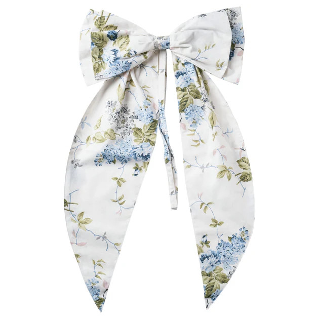 Hydrangea Toile Oversized Bow | Cailini Coastal