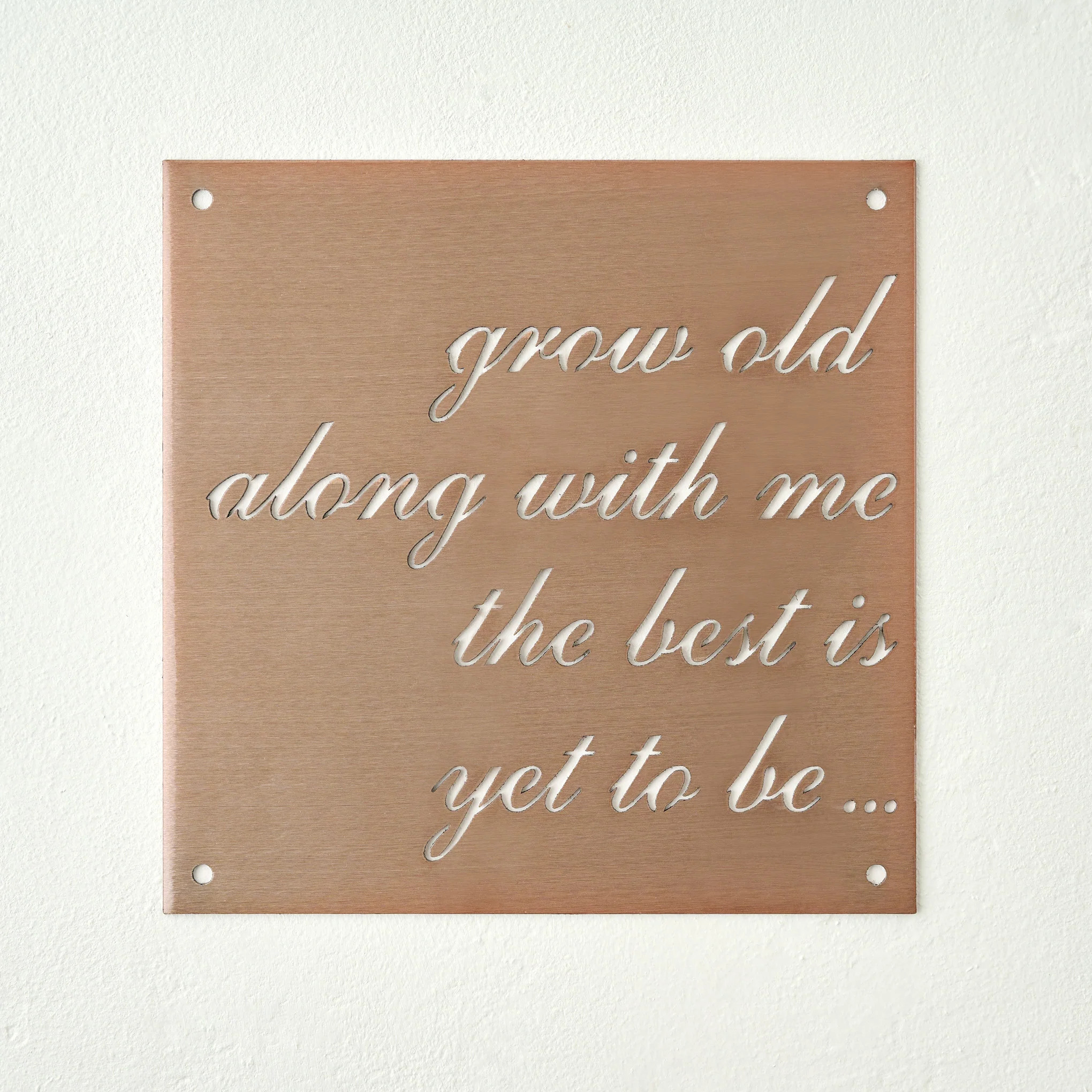 Grow Old Along With Me Sign | Magnolia