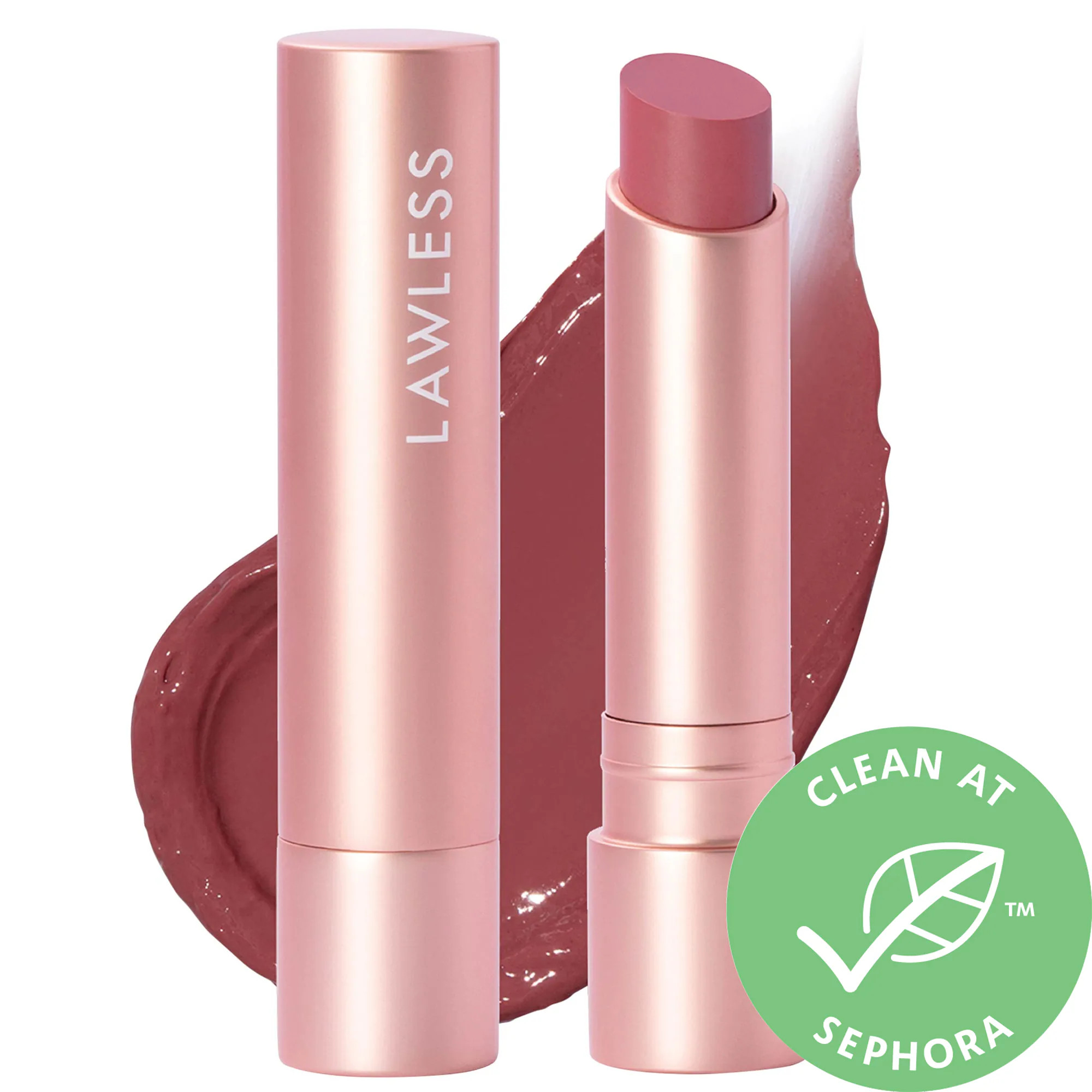 LAWLESS Forget the Filler Lip-Plumping Line-Smoothing Tinted Lip Balm Posey 0.1 oz / 2.9 g | Sephora (US)