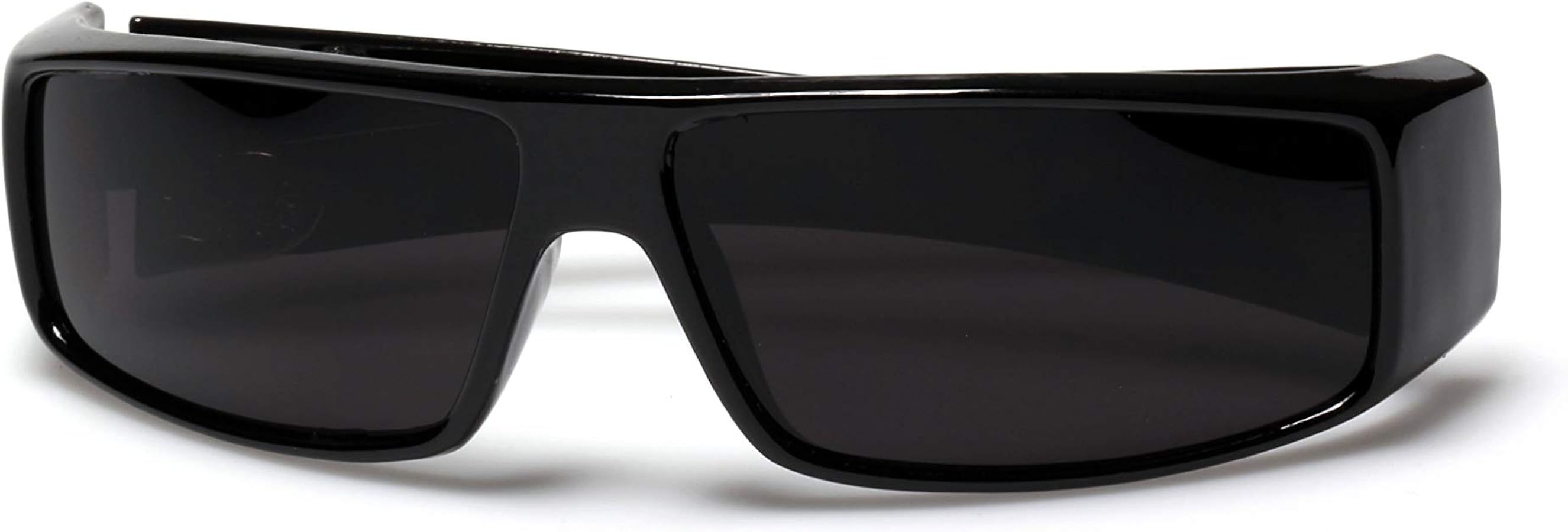 LOCS Original Gangster Shades Mens Flat Top Rectangular Sunglasses - Black | Amazon (US)