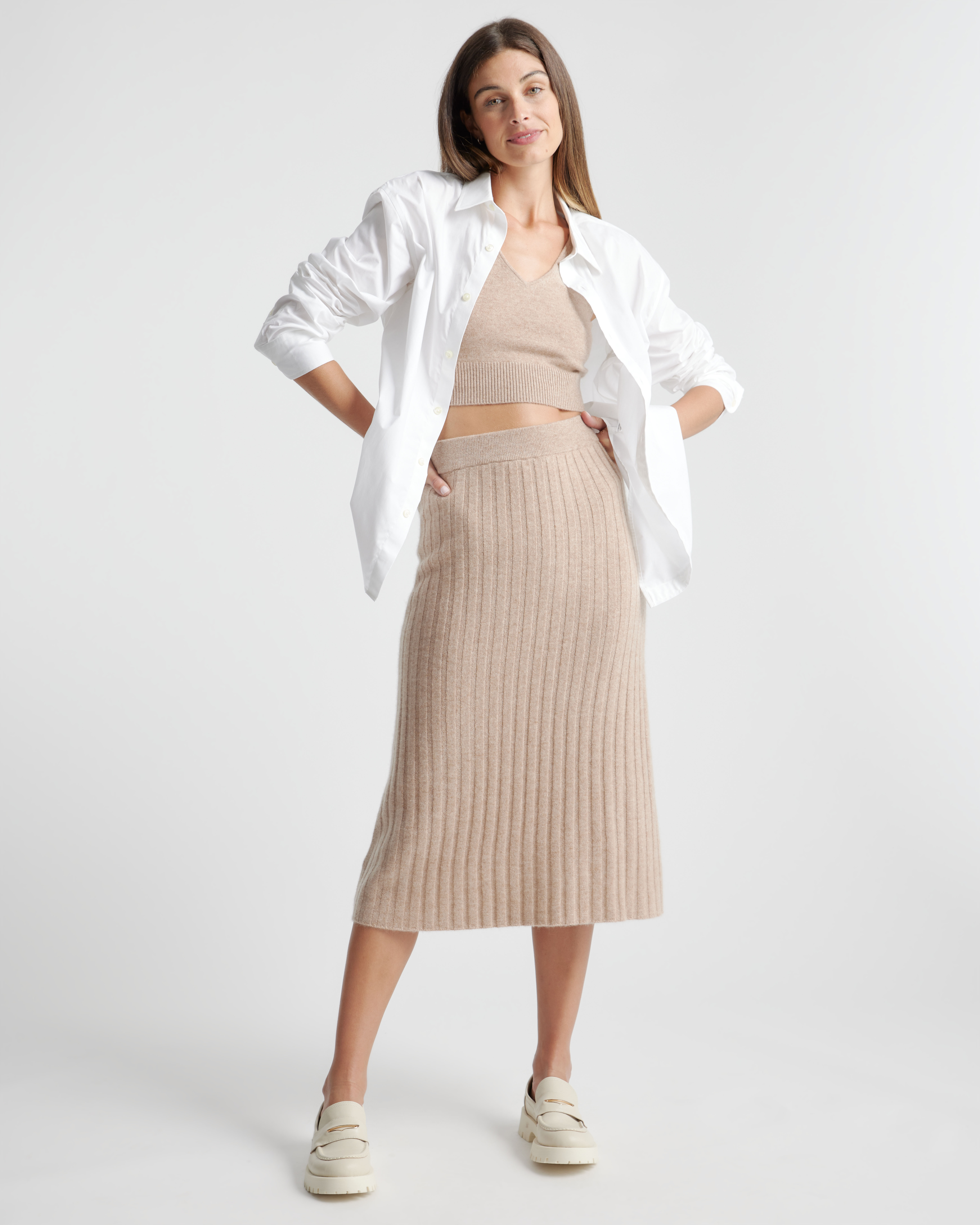 Mongolian Cashmere Midi Skirt | Quince