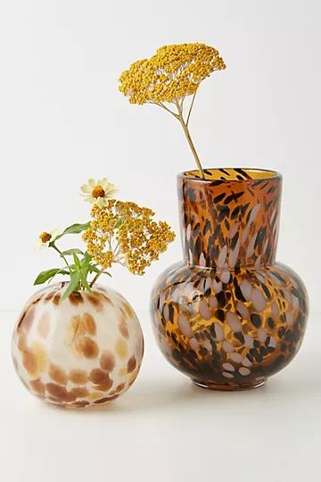 Tortoise Glass Vase | Anthropologie (US)